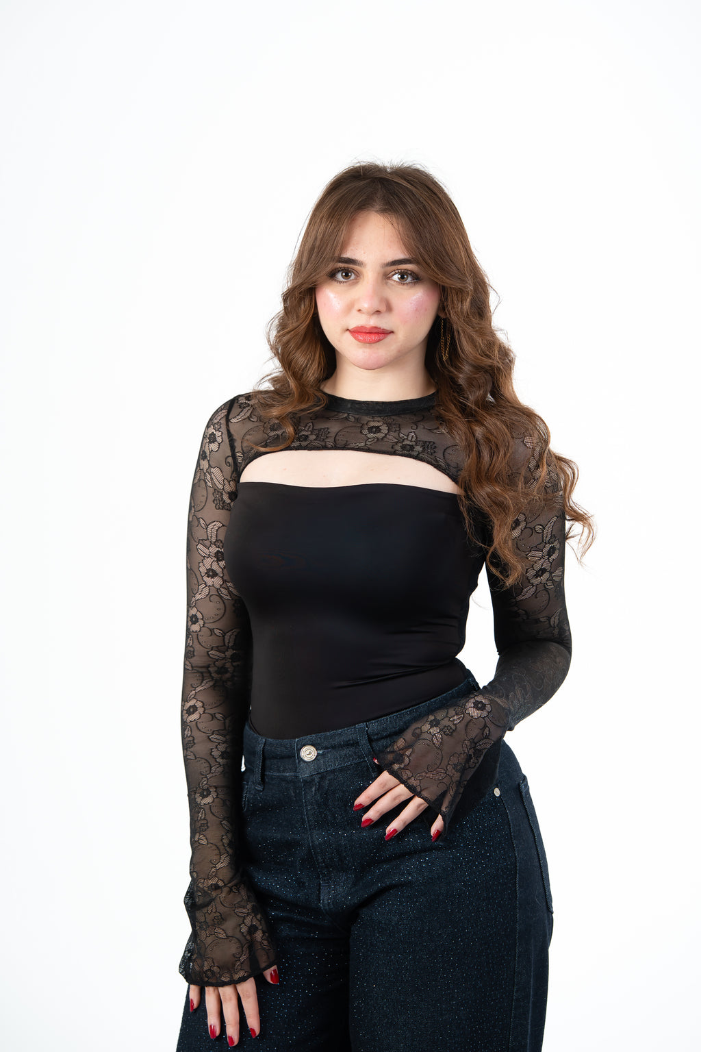 Lace Top Black