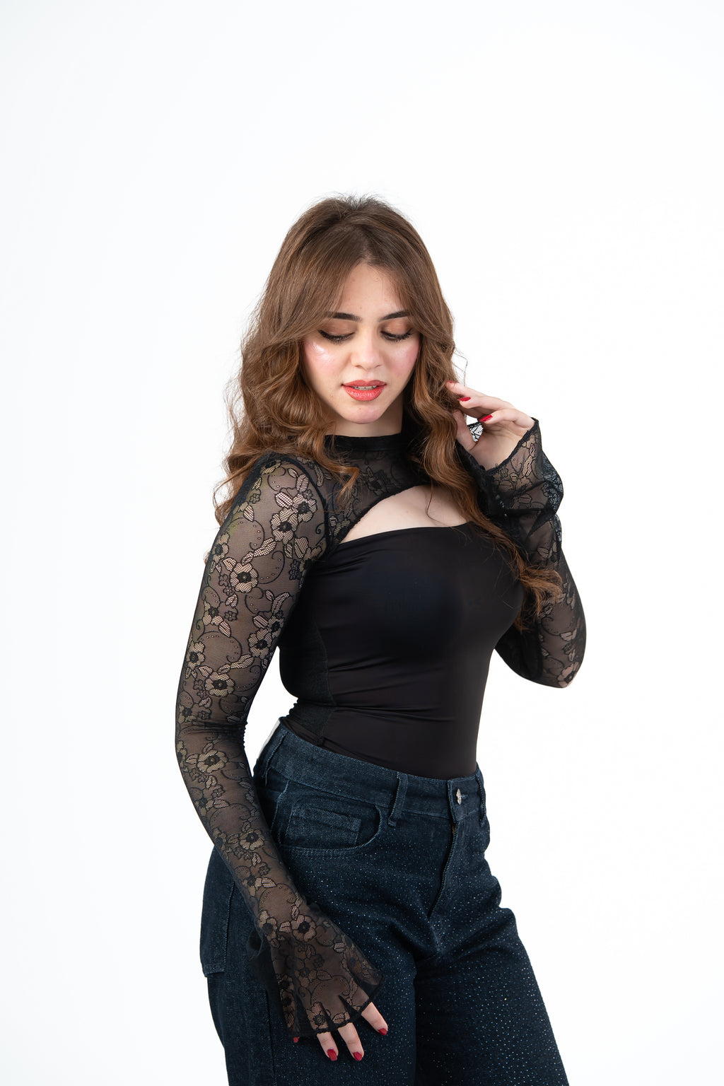 Lace Top Black