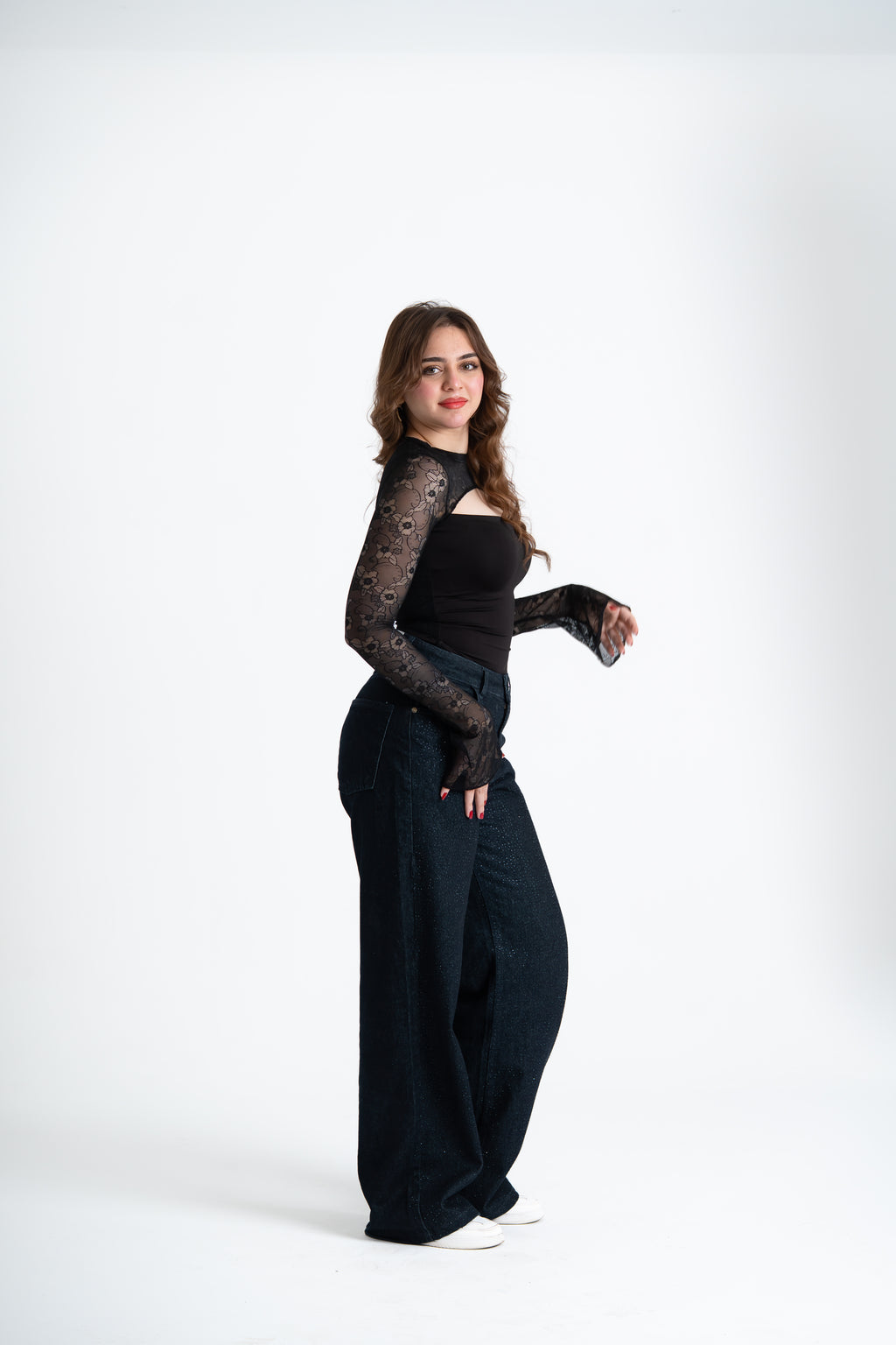 Lace Top Black