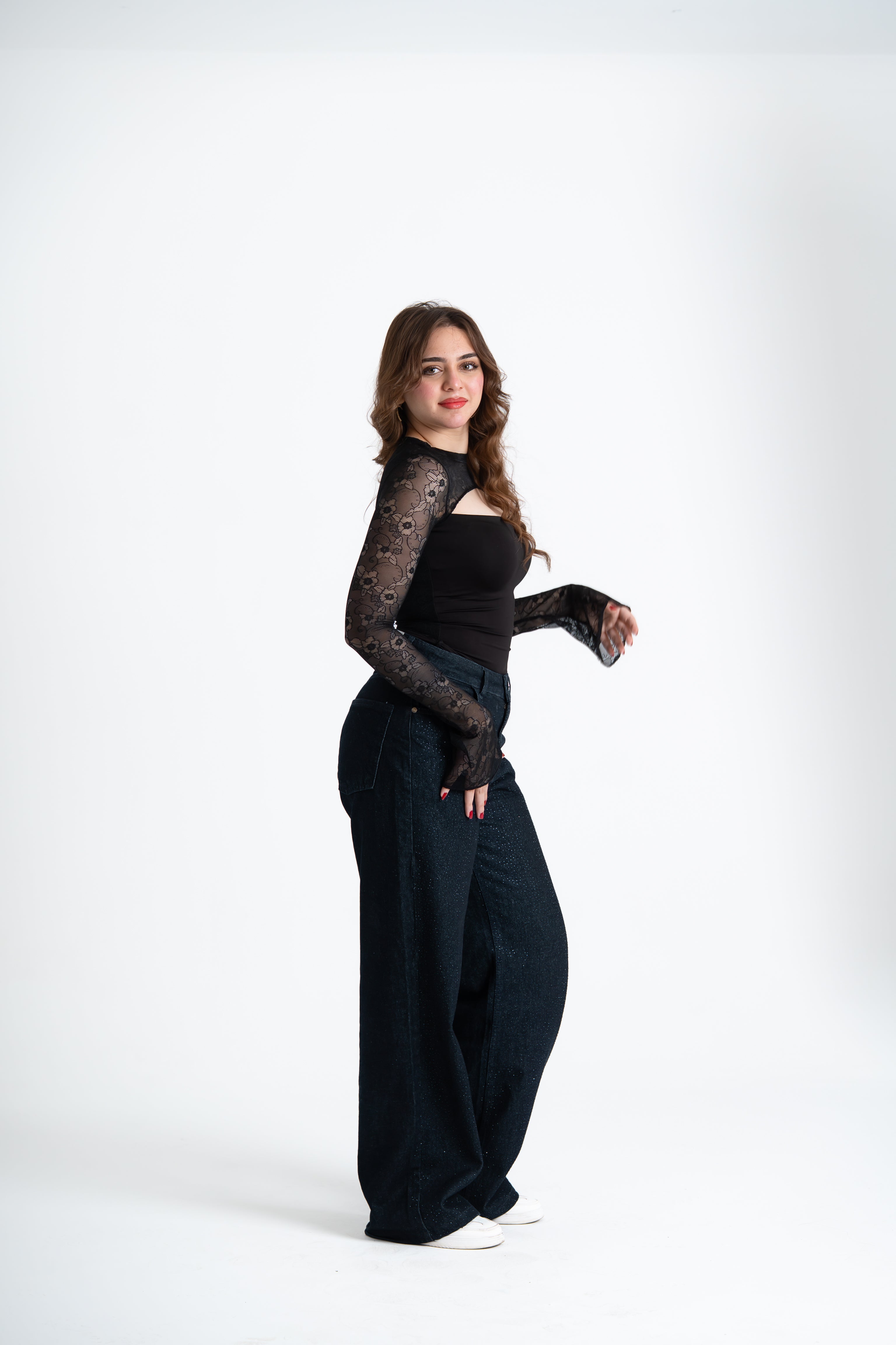 Lace Top Black