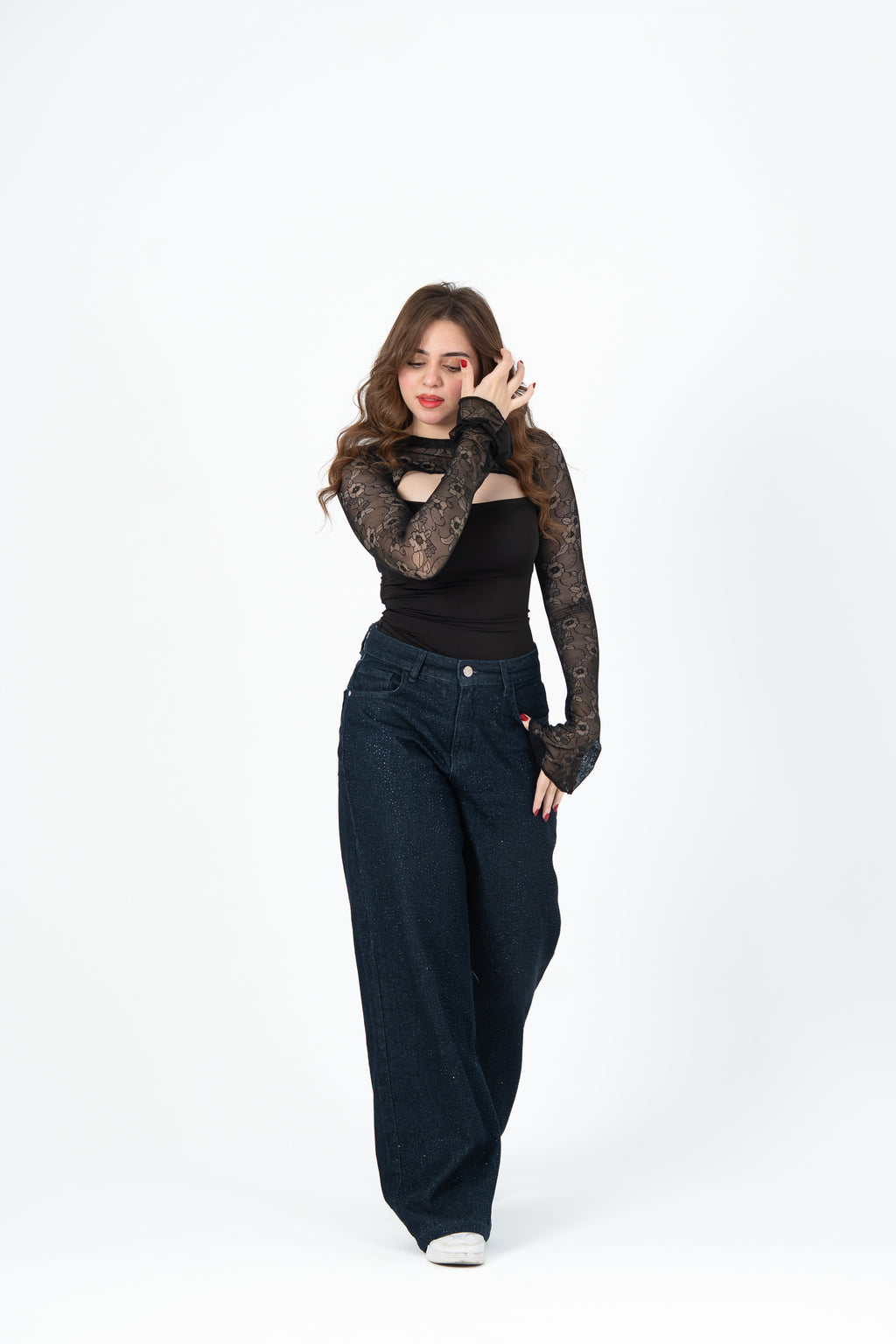 Lace Top Black