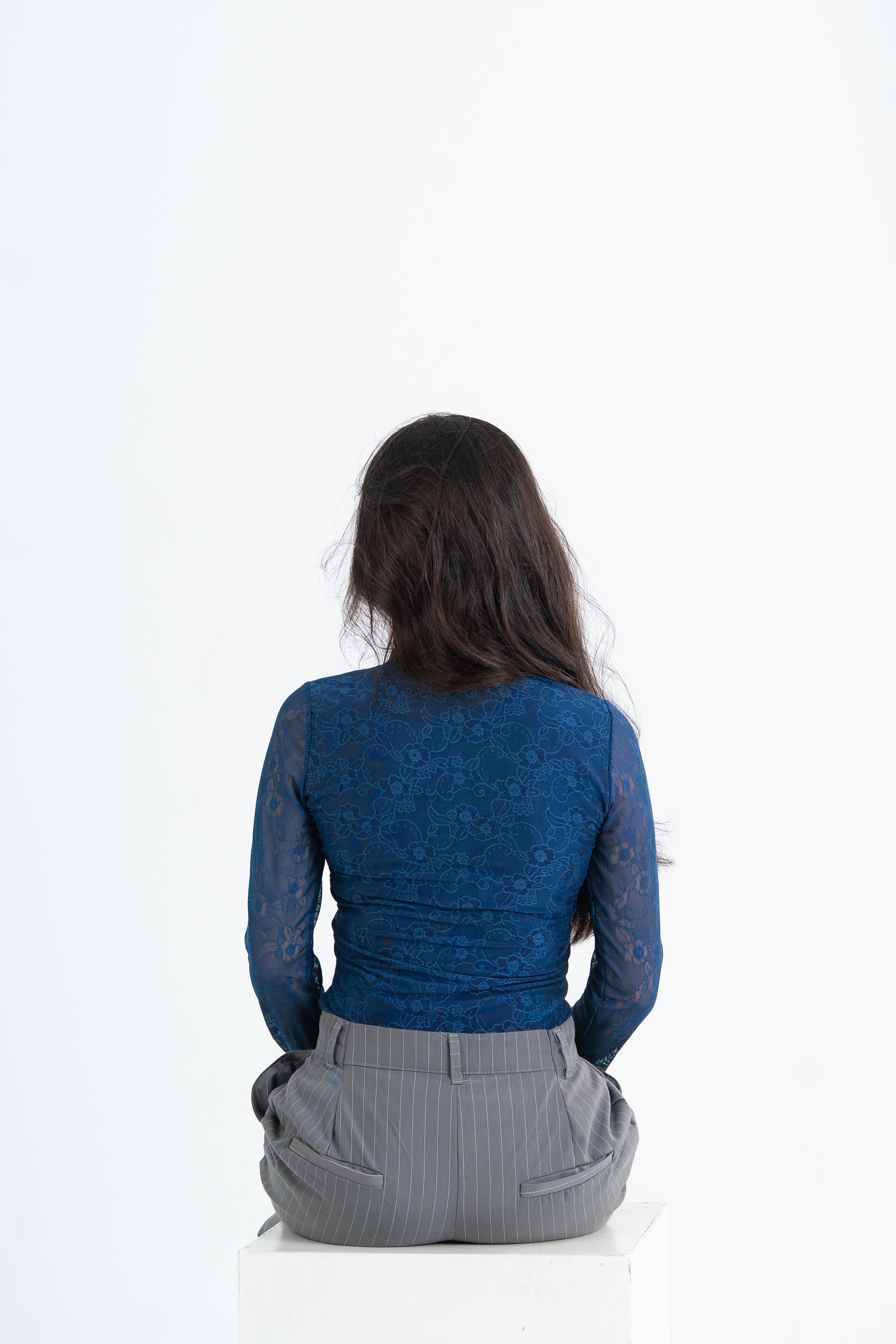 Lace Top Navy
