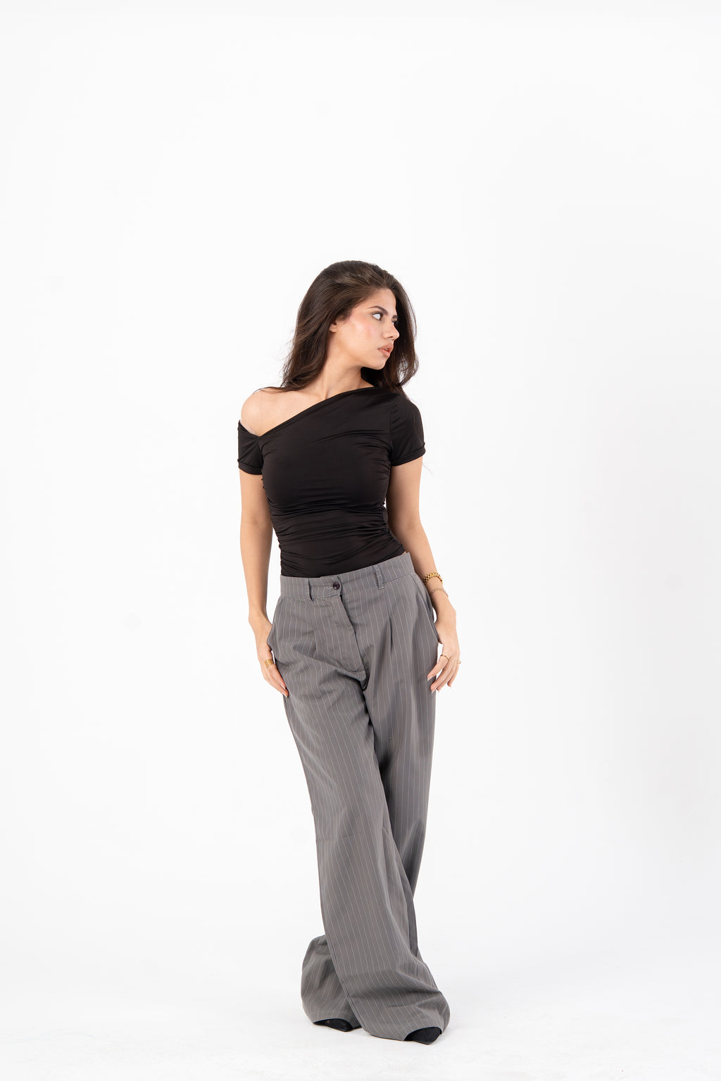 Off shoulder top black