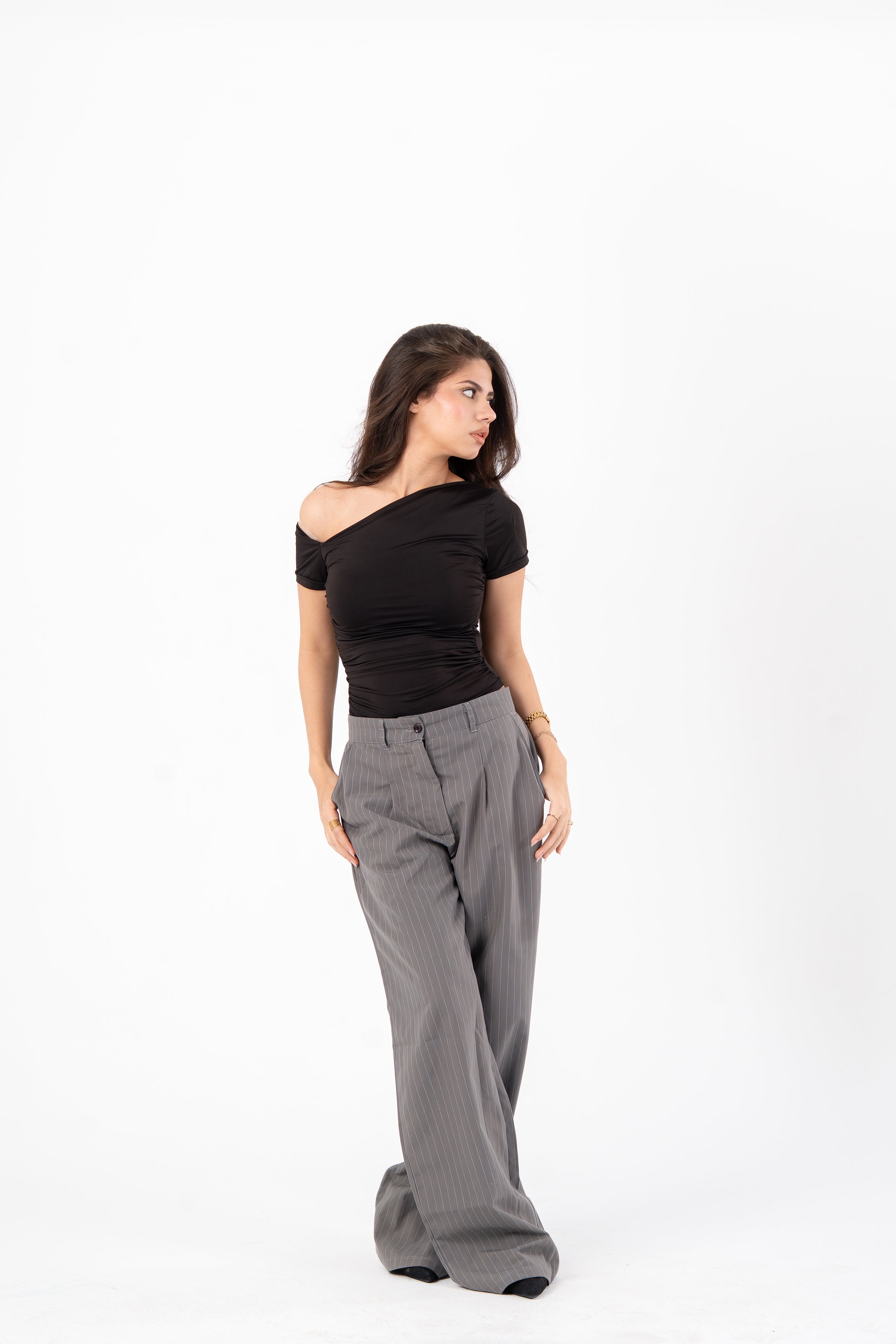 Off shoulder top black