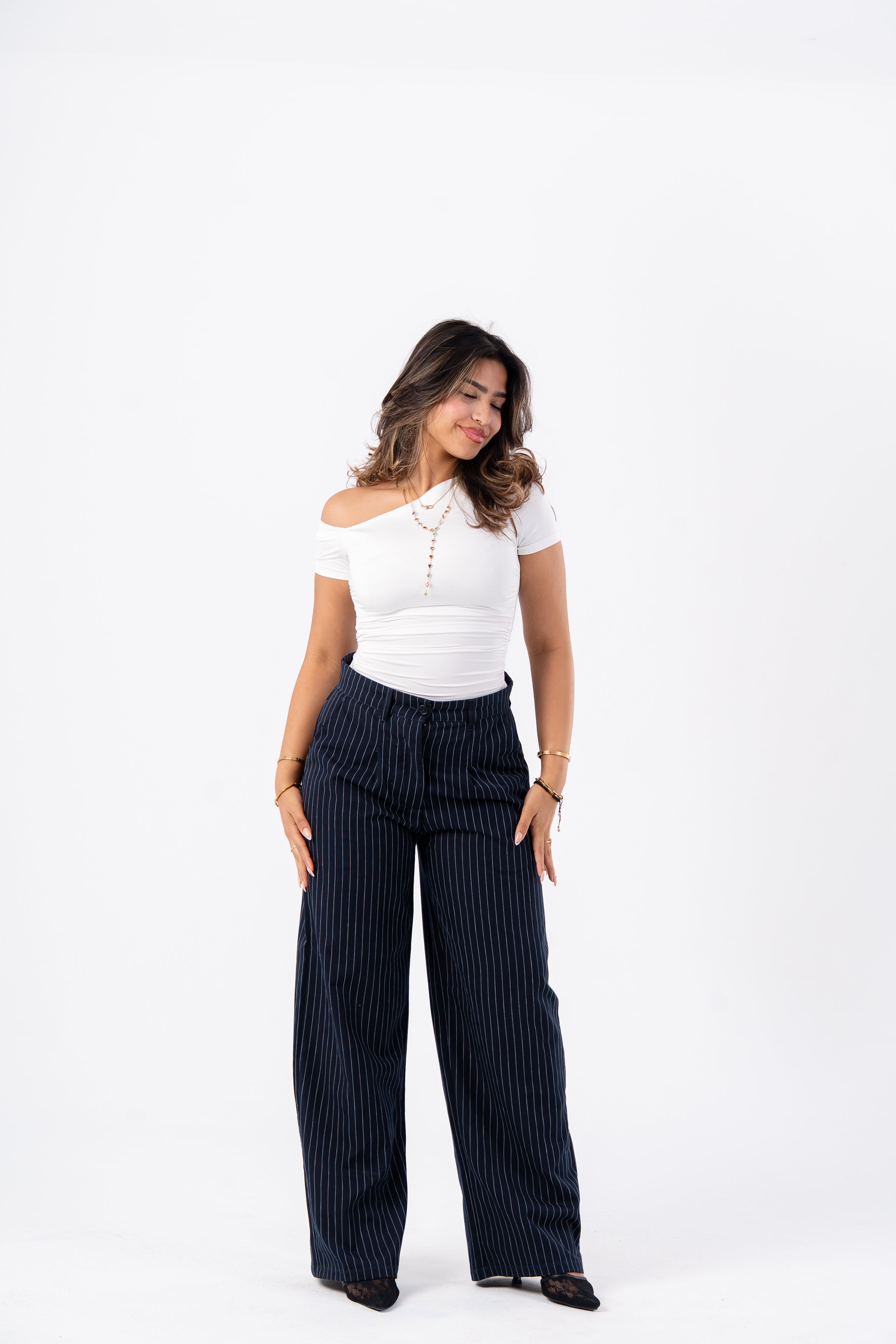 Off shoulder white